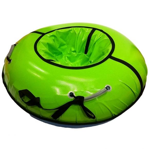 Тюбинг с пластиковым дном 85 см салатовый