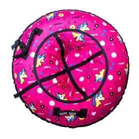 Тюбинг Snow Show "Unicorn pink" D-90 см